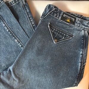Rocky Blue High Rise Jeans with Vintage Wash